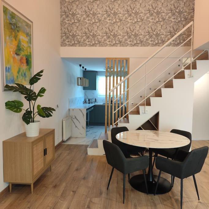 Superbe Cosy Duplex Appartement T3 Charpenne Tete D'Or Avec Parking Prive Gratuit Villeurbanne Kültér fotó